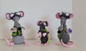 Hausratten Set mit Franz, Fritz und Fonsi